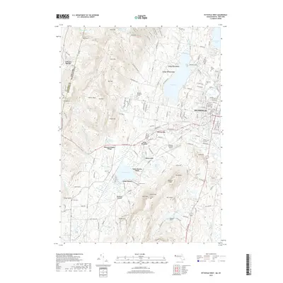 2018 Map of Pittsfield West, 2018 Print