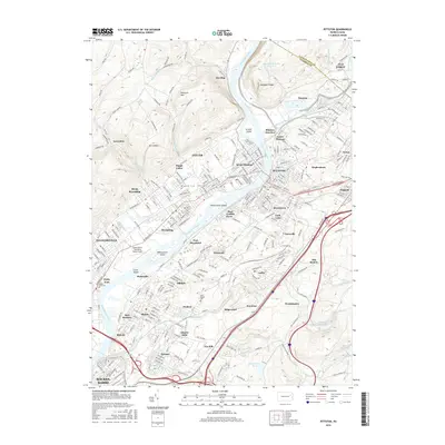2016 Map of Pittston, 2016 Print