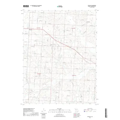 2017 Map of Pittsville, 2017 Print
