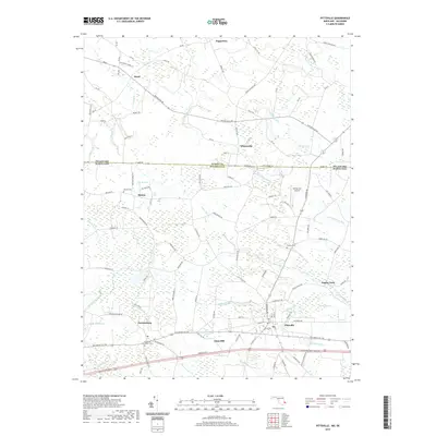 2019 Map of Pittsville, 2019 Print