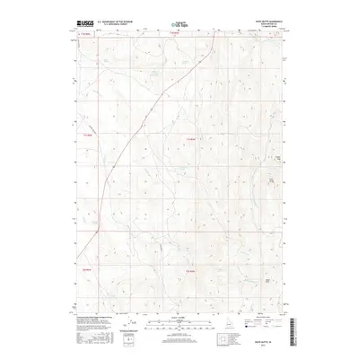 2017 Map of Piute Butte, 2017 Print