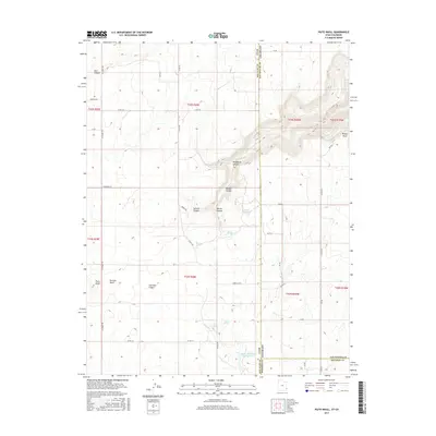 2017 Map of Piute Knoll, 2017 Print
