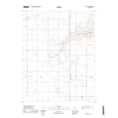 2020 Map of Piute Knoll, 2020 Print