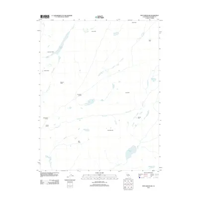 2012 Map of Piute Mountain, 2012 Print