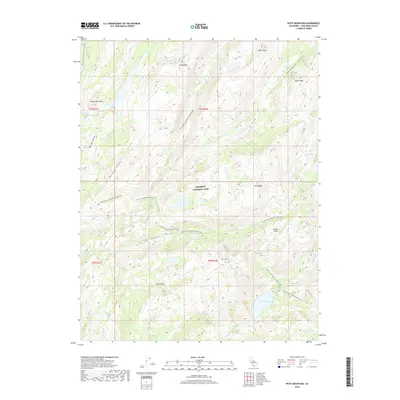 2018 Map of Piute Mountain, 2018 Print
