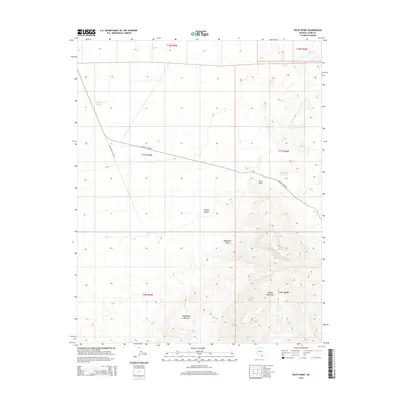 2014 Map of Piute Point, 2014 Print