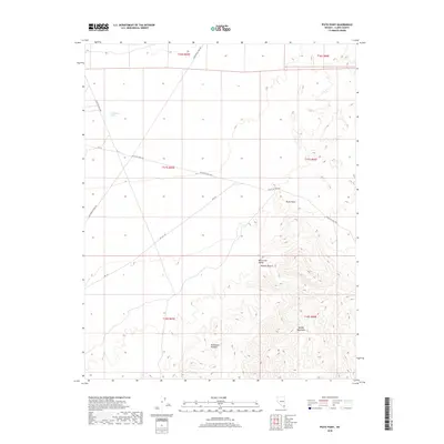 2018 Map of Piute Point, 2018 Print