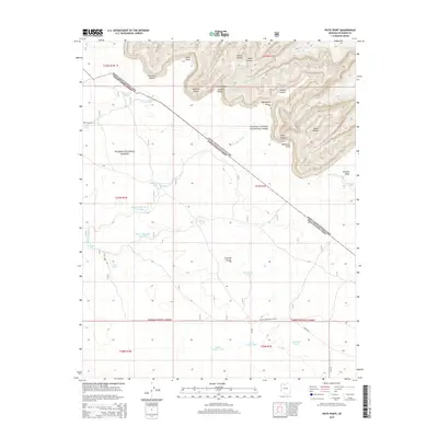 2014 Map of Piute Point, 2014 Print