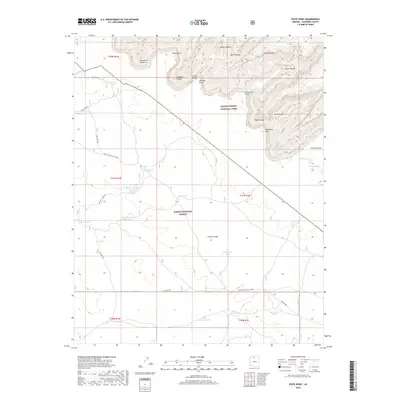 2018 Map of Piute Point, 2018 Print