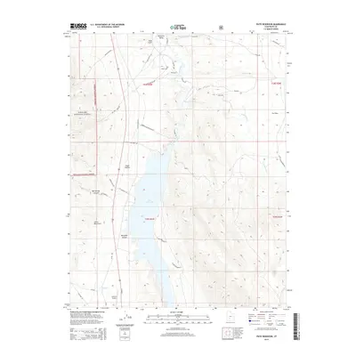 2014 Map of Piute Reservoir, 2014 Print