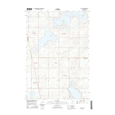 2015 Map of Piyas Lake, 2015 Print