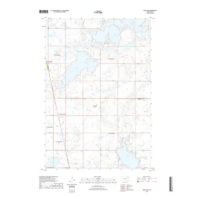 2017 Map of Piyas Lake, 2017 Print