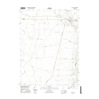 2016 Map of Plain City, 2016 Print