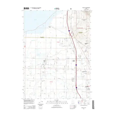 2014 Map of Plain City, 2014 Print