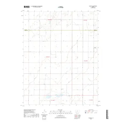 2018 Map of Plains NE, 2018 Print