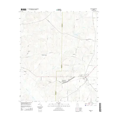 2014 Map of Plains, 2014 Print