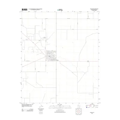 2012 Map of Plains, 2012 Print