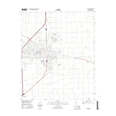 2016 Map of Plainview, 2016 Print