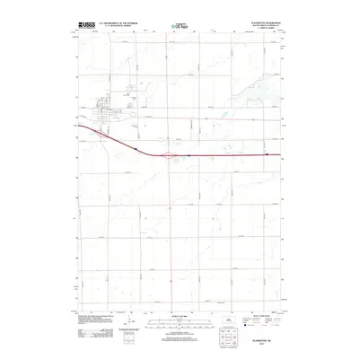 2012 Map of Plankinton, 2012 Print