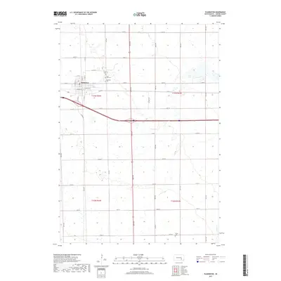 2017 Map of Plankinton, 2017 Print