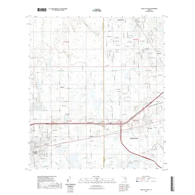 2021 Map of Plant City East, 2021 Print