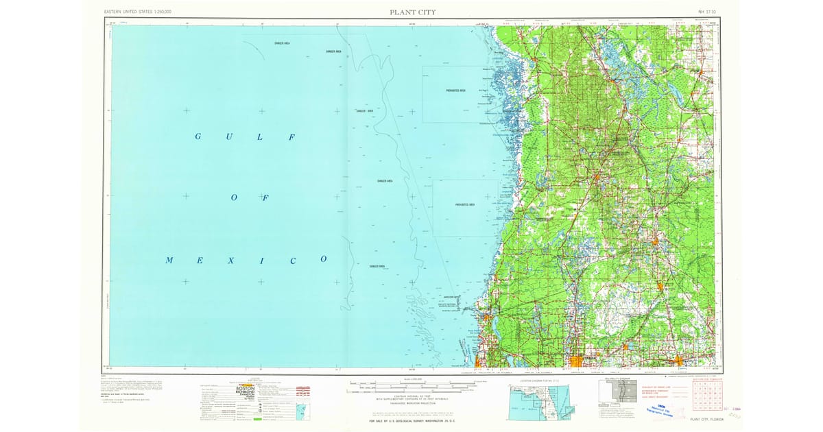 1960s Maps of Ozona FL Pastmaps - Plant City Pasco County Fl Usgs Topo 1964 Og 1200x630