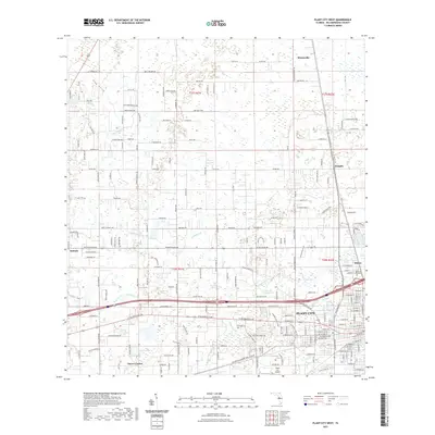 2021 Map of Plant City West, 2021 Print
