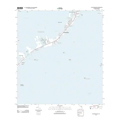 2012 Map of Plantation Key, 2012 Print