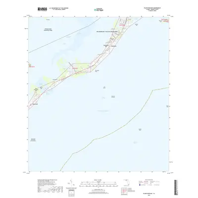 2018 Map of Plantation Key, 2018 Print