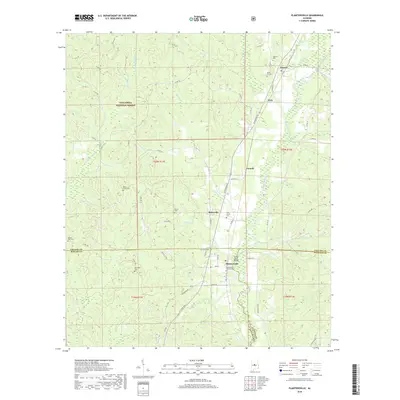 2018 Map of Plantersville, 2018 Print