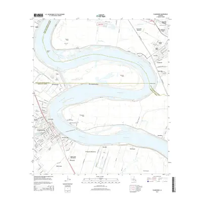 2015 Map of Plaquemine, 2015 Print