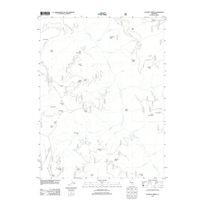 2012 Map of Plaskett Ridge, 2012 Print