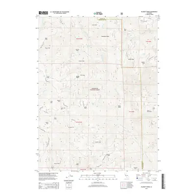 2015 Map of Plaskett Ridge, 2015 Print