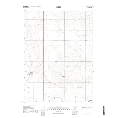 2017 Map of Platte Center, 2017 Print