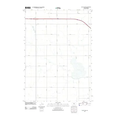 2012 Map of Platte Lake, 2012 Print