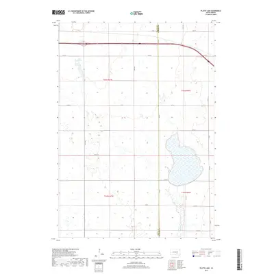 2017 Map of Platte Lake, 2017 Print