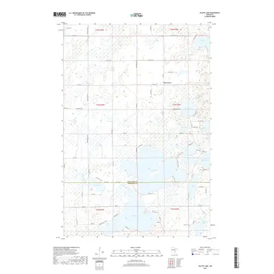 2019 Map of Platte Lake, 2019 Print