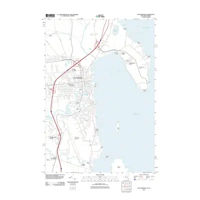 2012 Map of Plattsburgh, 2012 Print