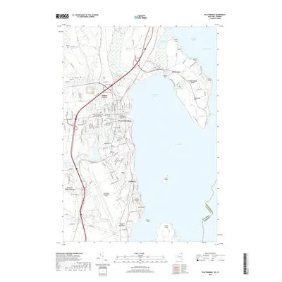 2019 Map of Plattsburgh, 2019 Print