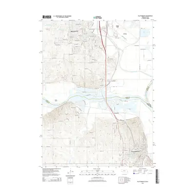 2014 Map of Plattsmouth, 2014 Print