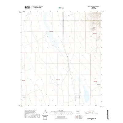 2020 Map of Playas Lake South, 2020 Print