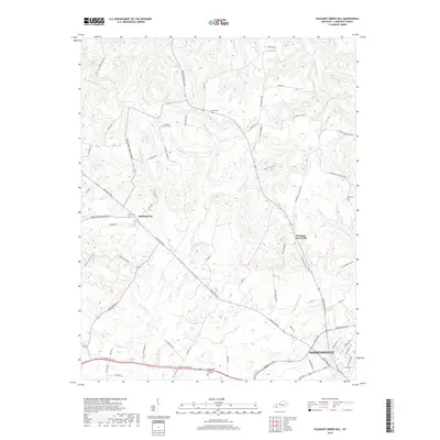 2019 Map of Pleasant Green Hill, 2019 Print