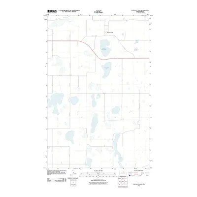 2011 Map of Pleasant Lake, 2011 Print