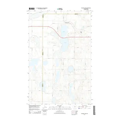 2014 Map of Pleasant Lake, 2014 Print