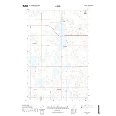 2017 Map of Pleasant Lake, 2017 Print