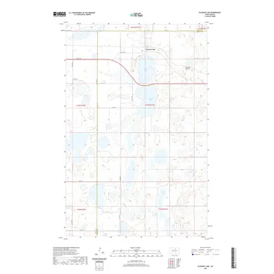 2020 Map of Pleasant Lake, 2020 Print