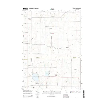 2014 Map of Pleasant Lake, 2014 Print