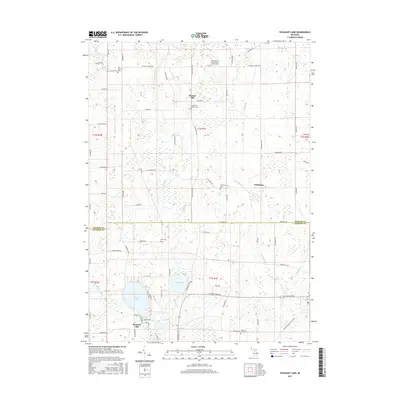 2017 Map of Pleasant Lake, 2017 Print