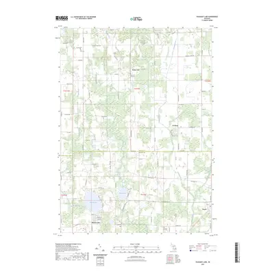 2023 Map of Pleasant Lake, 2023 Print