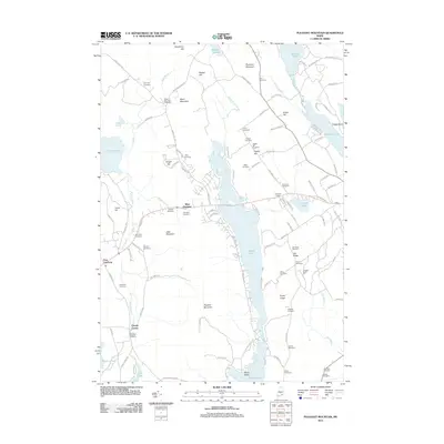 2011 Map of Pleasant Mountain, 2011 Print